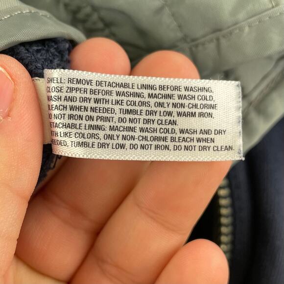 GAP full zip sweatshirt with attached vest liner Men's Large - Picture 14 of 16